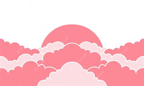 Premium Vector | Vector pink cloud