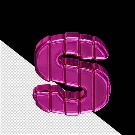 Premium PSD | Red symbol with belts letter s