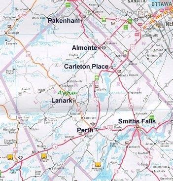 Eastern lanark County Map | County map, Lanark, County