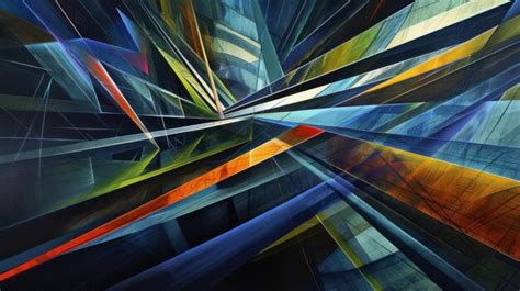 premium photo bcolorful abstract painting  geometric shapes