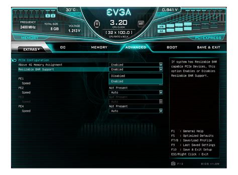 Activate Nvidia Resizable Bar With Evga Precision X