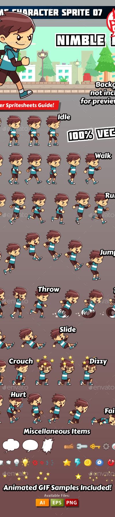 Game Character Sprite 07 Game Assets Graphicriver