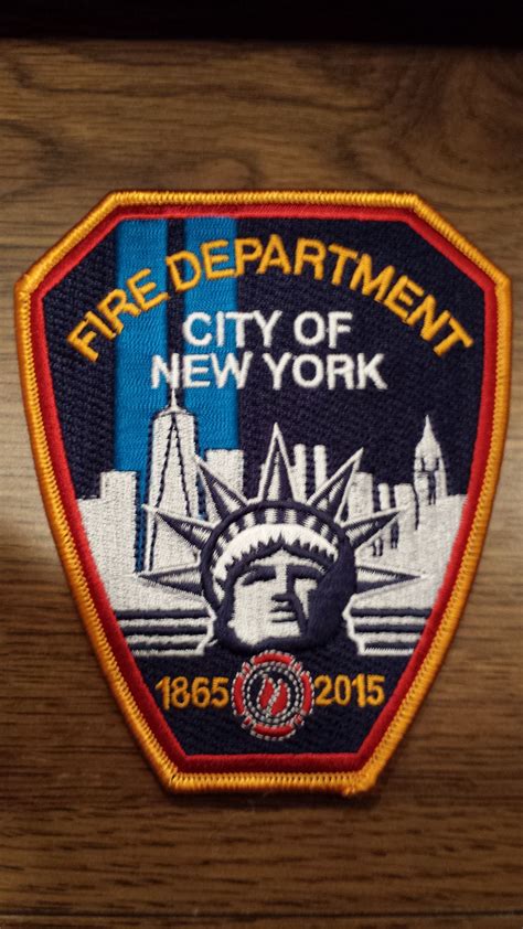 150th Anniversary Patch For Fdny Fire Department Fdny Fire Badge