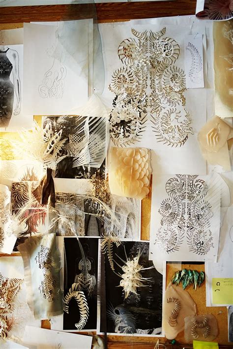 See The Workspaces Of 14 Leading Creative Minds Iris Van Herpen Fashion Design Sketches