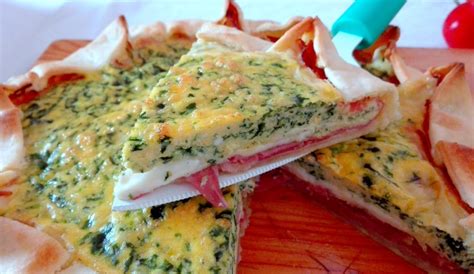 Torta Salata Con Prosciutto Formaggio E Spinaci