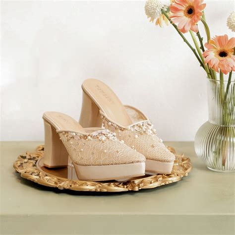 Jual TANASKY LARISA NUDE PLATFORM Sepatu Heels Wanita 9cm Nude 36 Kab Mojokerto
