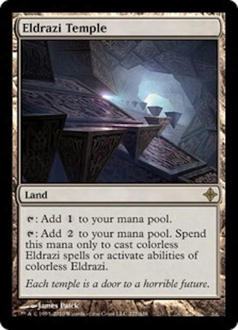 Magic The Gathering Rise Of The Eldrazi Single Eldrazi Temple Foil Near