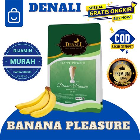 Jual DENALI BANANA PLEASURE POWDER RASA PISANG FRAPPE MINUMAN KEKINIAN