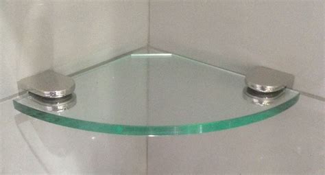 Glass Corner Shower Shelves - Glass Designs