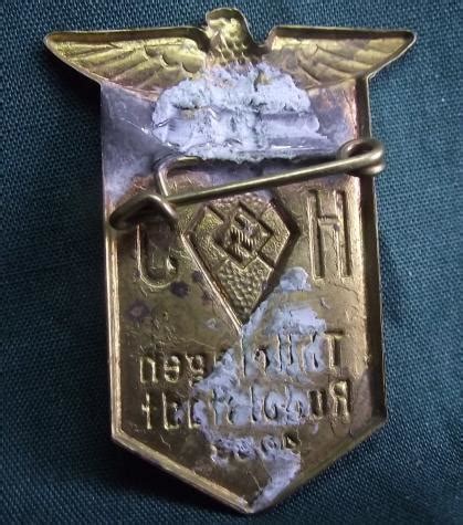 Crow Valley Militaria Hitler Youth Event Badge Tinnie Thuringen