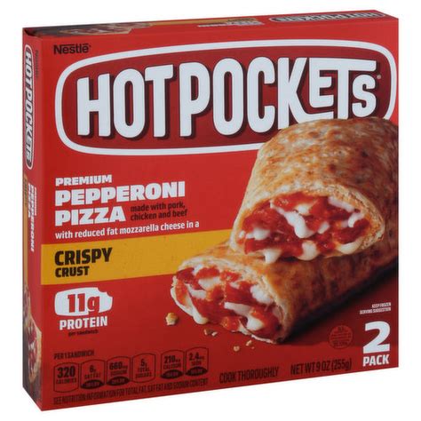 Hot Pockets Pizza Pepperoni Crispy Crust Pack