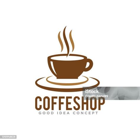 Vektor Desain Logo Kopi Ilustrasi Stok Unduh Gambar Sekarang Biji