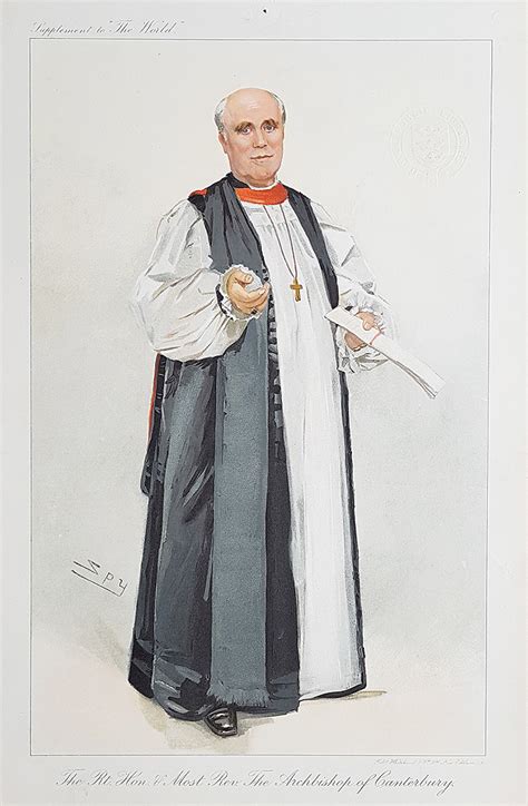 Original World Magazine Clergy Print - Archbishop of Canterbury 1910