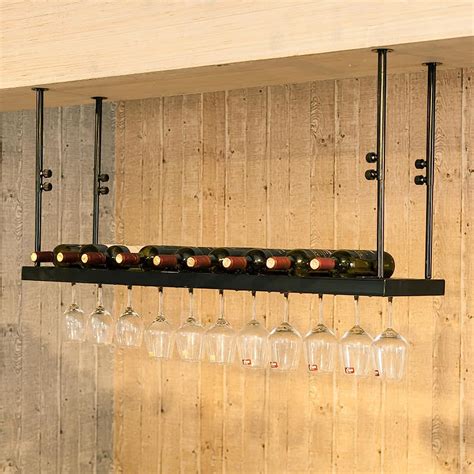 Wine Racks Ceiling Shelf Hanging Wine Glass Rack Upside Down Wine Racks Wine Storage Holder