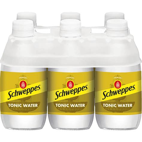 Schweppes Tonic Water 10 Fl Oz Glass Bottles 6 Pack Club Soda Y