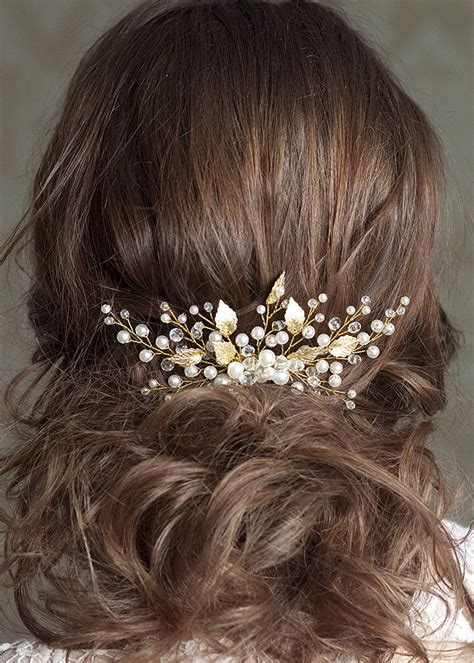 Kercisbeauty Wedding Hair Comb For Brides Pearl Hair Accessories For