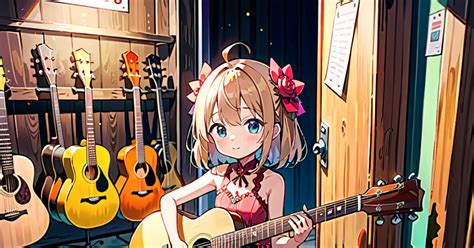 Guitar Guitar Girl 十之水向のイラスト Pixiv