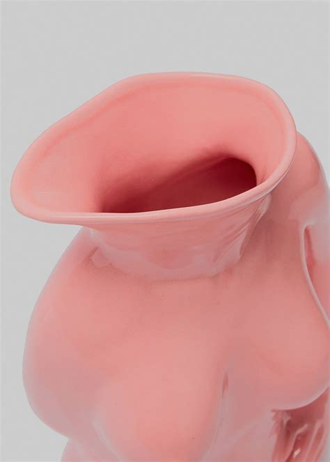 Anissa Kermiche Jugs Jug Ceramic Vase Hot Pink Ceramic Vase Hot