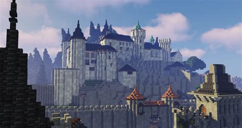 Minecraft Medieval Mountain Castle