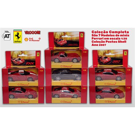 Coleção Hot Wheels Ferrari V Power Vrooom Completa Exclusiva da Campanha de Marketing dos
