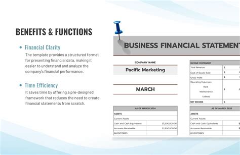 Business Financial Statement Template in Excel, Google Sheets ...