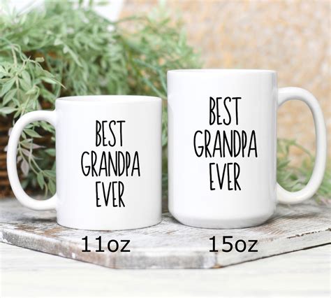 Grandpa Mug Grandparent Mug Personalized Best Grandpa Ever - Etsy