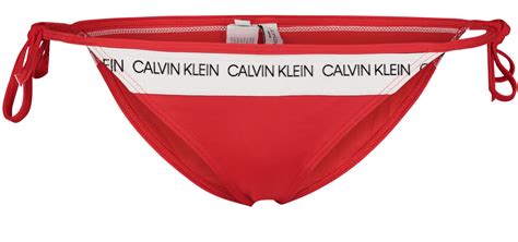 CALVIN KLEIN W CK LOGO S STRING SIDE TIE BIKINI på stadium se