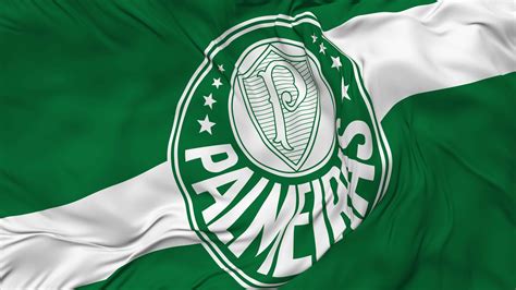 Sociedade Esportiva Palmeiras Flag Seamless Looping Background Looped