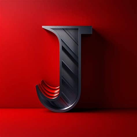 Free Photo 3d Rendering Of Letter J