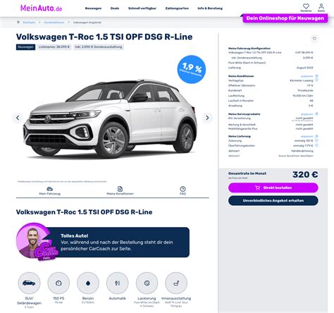 VW T Roc im Leasing für 320 im Monat brutto ntv Autoleasing