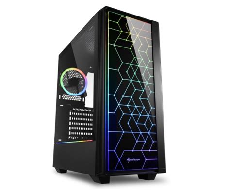 Sharkoon Rgb Lit Caja De Ordenador Pc Gaming Semitorre Atx