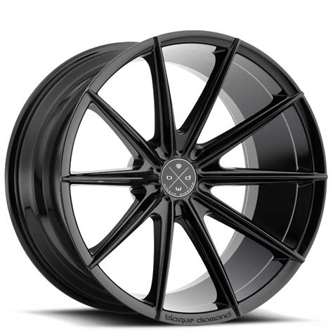 Staggered Blaque Diamond Wheels Bd Gloss Black Rims Bd