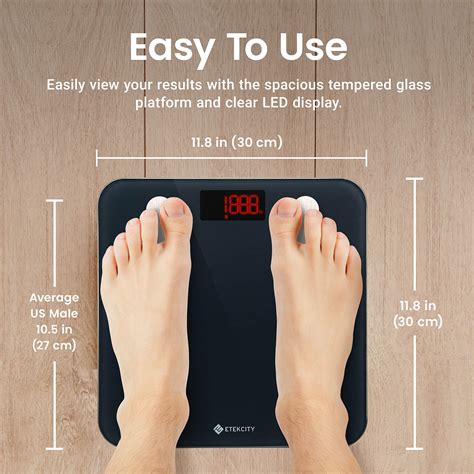 Etekcity Bluetooth Body Fat Scales Bathroom Scales Digital Weighing Scale With 13 Body