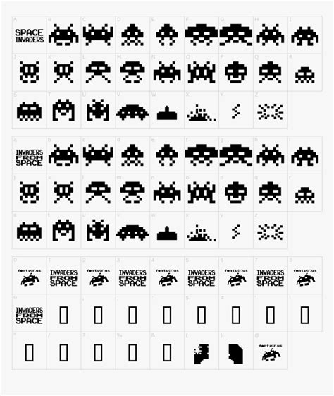 Transparent Space Invader Png - Space Invaders Characters, Png Download ...