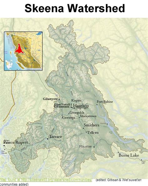 Skeena River Map