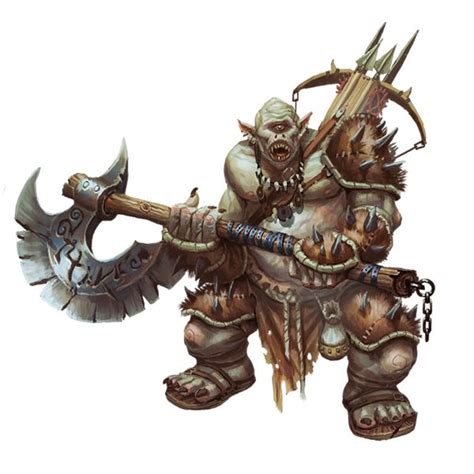 Male Cyclops Fighter Greataxe Pathfinder 2e Pfrpg Dnd Dandd 35 5e 5th