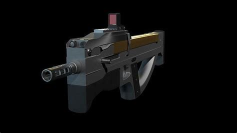 FEAR 2 Remake Fan Project FD-99 SMG 3D model | CGTrader