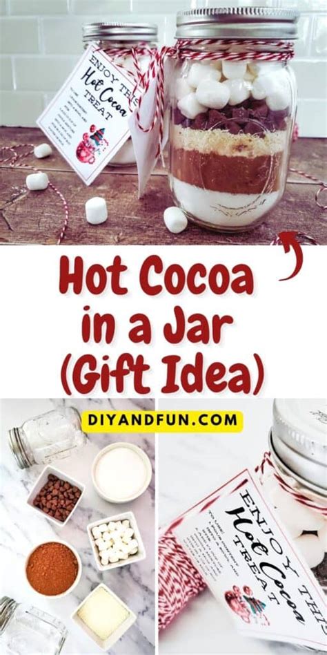 Hot Cocoa In A Jar Gift Idea Diy And Fun