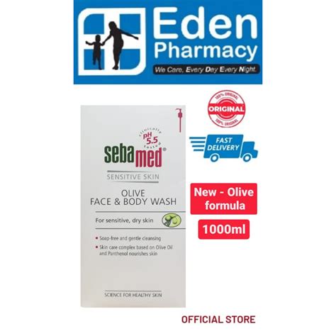 Sebamed Sensitive Skin Olive Face And Body Wash 1000ml Shopee Malaysia