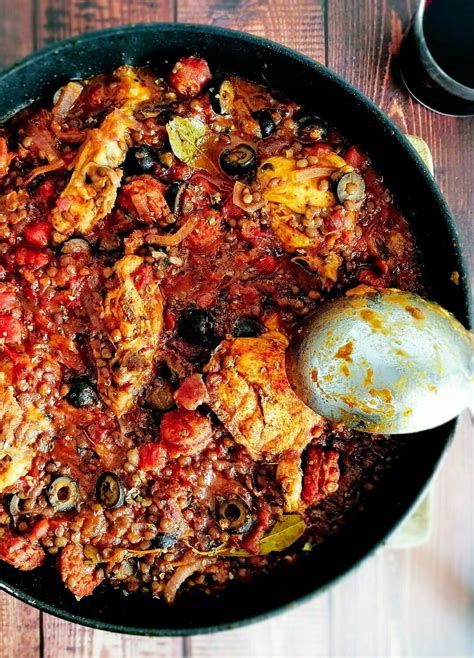 One Pot Spanish Chicken And Chorizo Stew Recipe