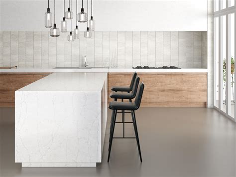 Silestone® Eternal Calacatta Gold Designer Kitchen Countertops From