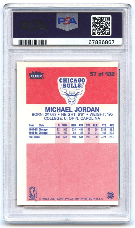 Michael Jordan Fleer Rc Psa Oc Pristine Auction