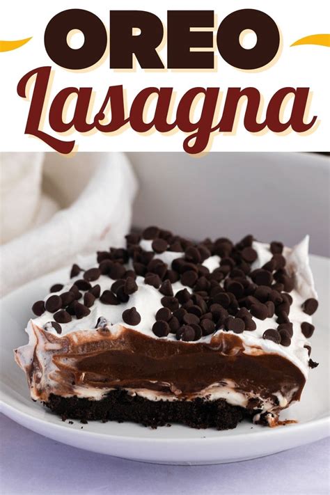 Oreo Lasagna No Bake Dessert Recipe Insanely Good