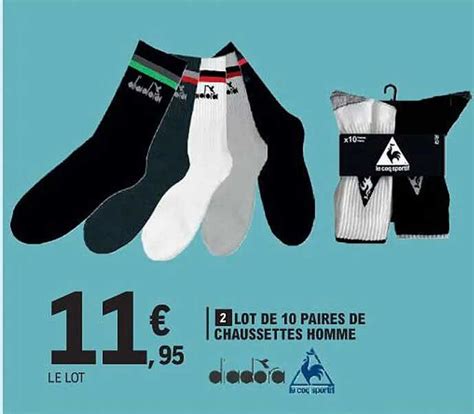 Promo Lot De Paires De Chaussettes Homme Chez E Leclerc Icatalogue Fr