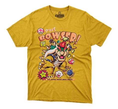 Playera Super Mario Bros World Bowser Nintendo Luigi Yoshi En Venta En