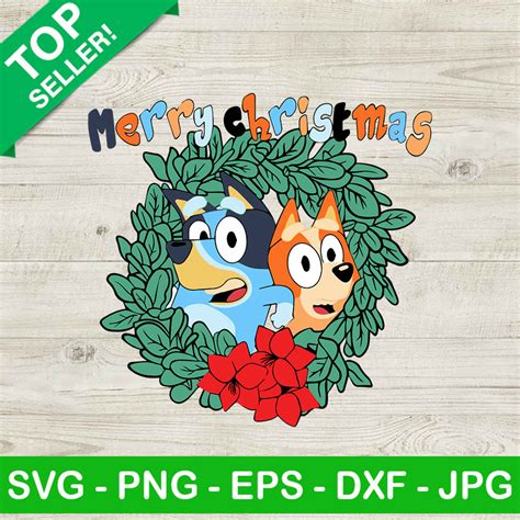 Bluey Friends Christmas Svg Bluey Christmas Svg Bluey Svg