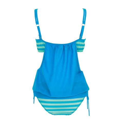 Swimwear Women Sexy Stripe Swimsuit Bikini Bathing Suit Sky Blue On Luulla