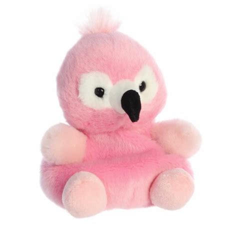 Aurora Mini Pink Palm Pals 5 Inch Pinky Flamingo Adorable Stuffed