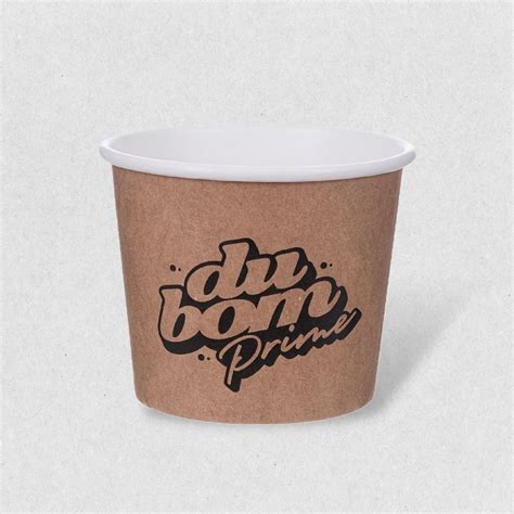 Pote De Papel 350ml Kraft Personalizado Pixpel Embalagens