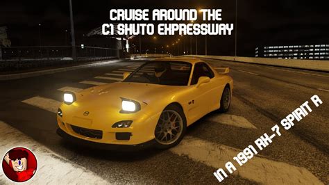 Cruising Around The C1 Shuto Expressway In An RX 7 Assetto Corsa